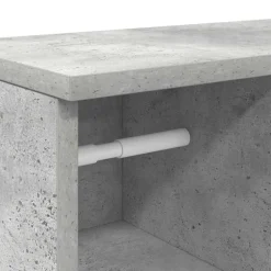 vidaXL Badkamerkast met rolhouder 39x22x90 cm betongrijs