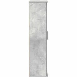 vidaXL Badkamerkast met rolhouder 39x22x90 cm betongrijs