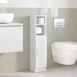 vidaXL Badkamerkast met rolhouder 20,5x22x72 cm sonoma eikenkleurig