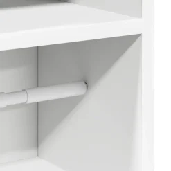 vidaXL Badkamerkast met rolhouder 20,5x22x90 cm wit