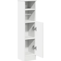 vidaXL Badkamerkast met rolhouder 20,5x22x90 cm wit