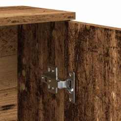 vidaXL Badkamerkast met rolhouder 39x22x90 cm oud houtkleurig