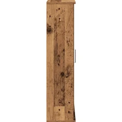vidaXL Badkamerkast met rolhouder 39x22x90 cm oud houtkleurig