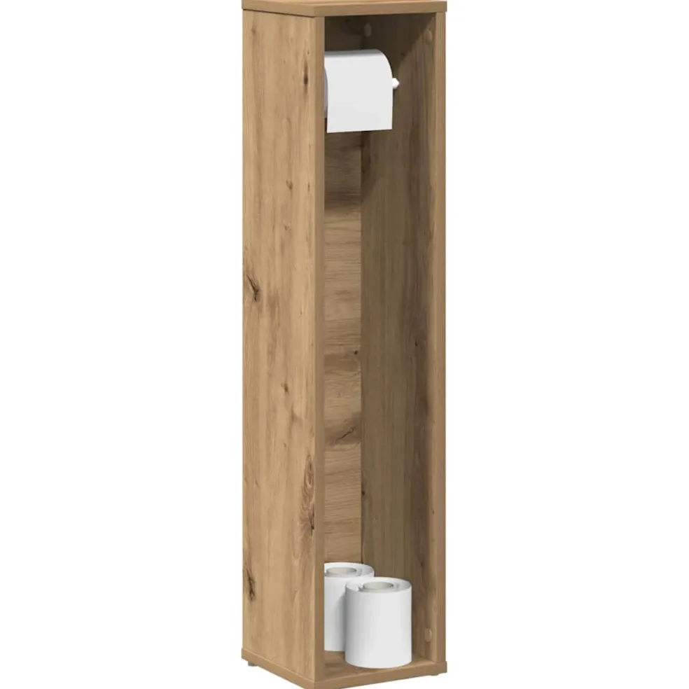 vidaXL Badkamerkast met rolhouder Artisan Oak 20,5x20x90 cm