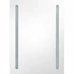 vidaXL Badkamerkast met spiegel en LED 50x13x70 cm