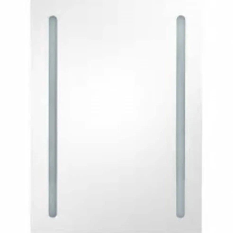 vidaXL Badkamerkast met spiegel en LED 50x13x70 cm