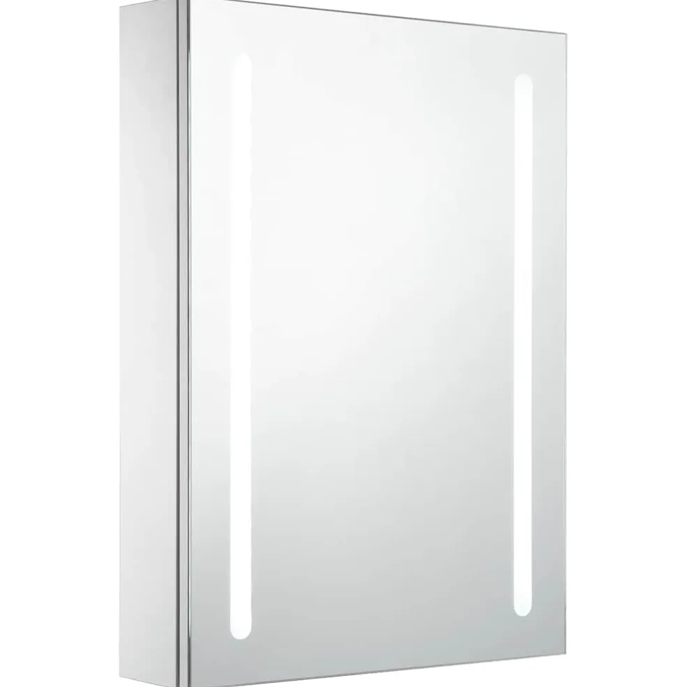 vidaXL Badkamerkast met spiegel en LED 50x13x70 cm