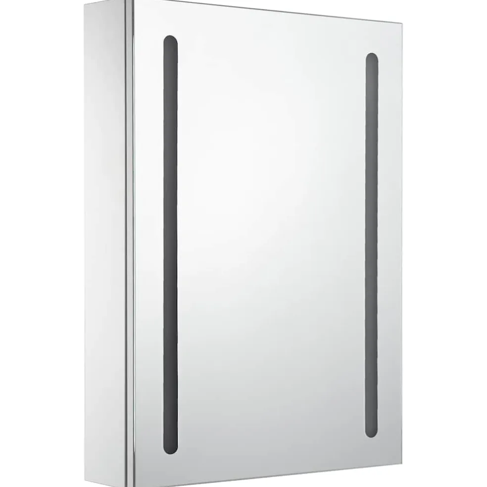 vidaXL Badkamerkast met spiegel en LED 50x13x70 cm