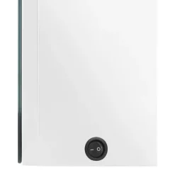 vidaXL Badkamerkast met spiegel en LED 50x13x70 cm glanzend wit
