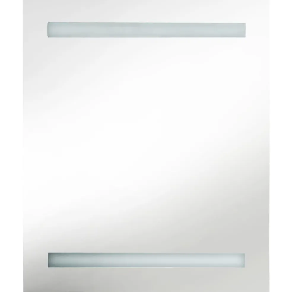 vidaXL Badkamerkast met spiegel en LED 50x14x60 cm eikenkleurig