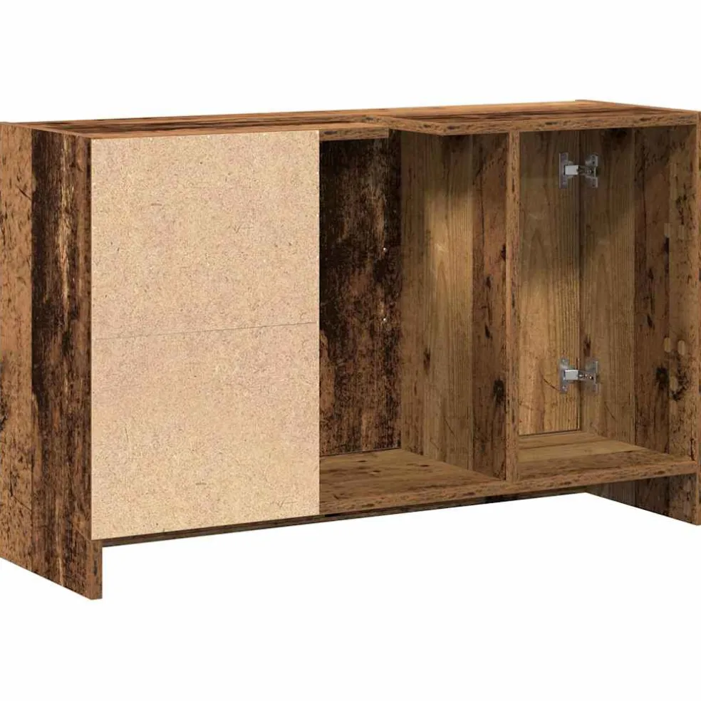 vidaXL Badkamerkast Oud Hout 90 x 29 x 55 cm Bewerkt hout