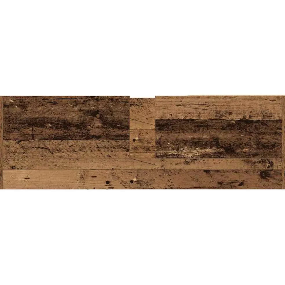 vidaXL Badkamerkast Oud Hout 90 x 29 x 55 cm Bewerkt hout