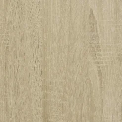 vidaXL Badkamerkast smal met wielen bewerkt hout sonoma eikenkleurig