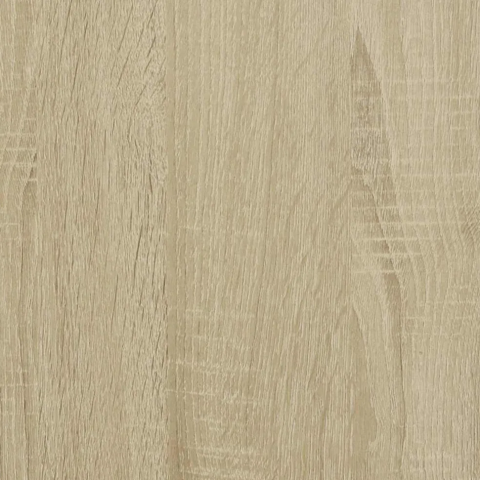 vidaXL Badkamerkast smal met wielen bewerkt hout sonoma eikenkleurig