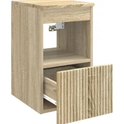 vidaXL Badkamerkast Sonoma Eiken 30 x 35 x 50 cm Bewerkt hout