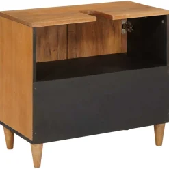 vidaXL Badkamerkast Wandgemonteerd Licht Bruin 62 x 33 x 58 cm