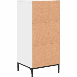 vidaXL Badkamer Kast Wit 39,5 x 36 x 88 cm Bewerkt hout, Metaal