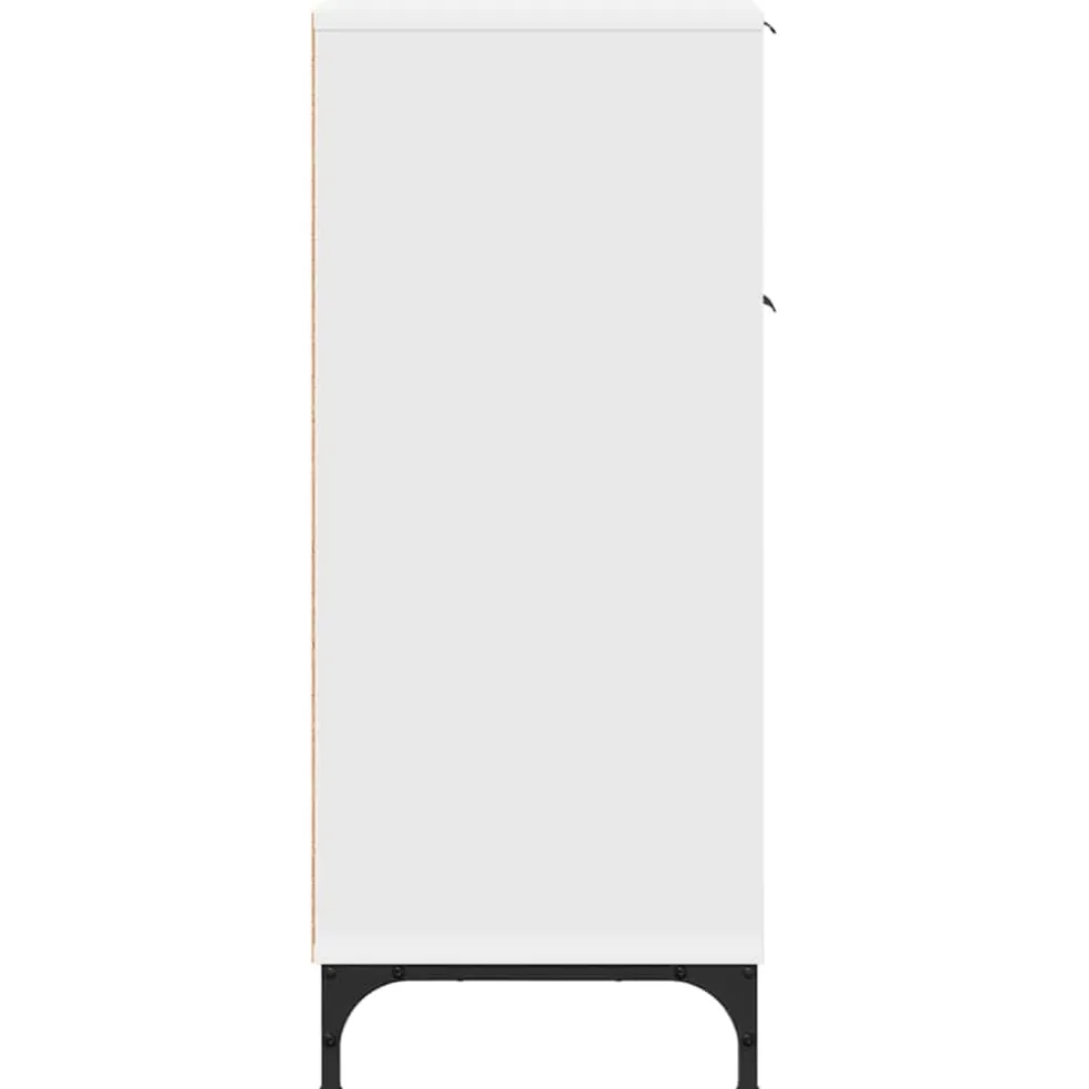 vidaXL Badkamer Kast Wit 39,5 x 36 x 88 cm Bewerkt hout, Metaal