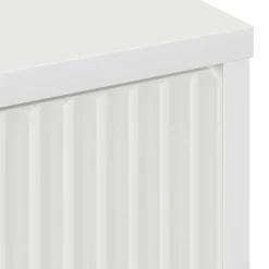 vidaXL Badkamer Kast Wit 39,5 x 36 x 88 cm Bewerkt hout, Metaal