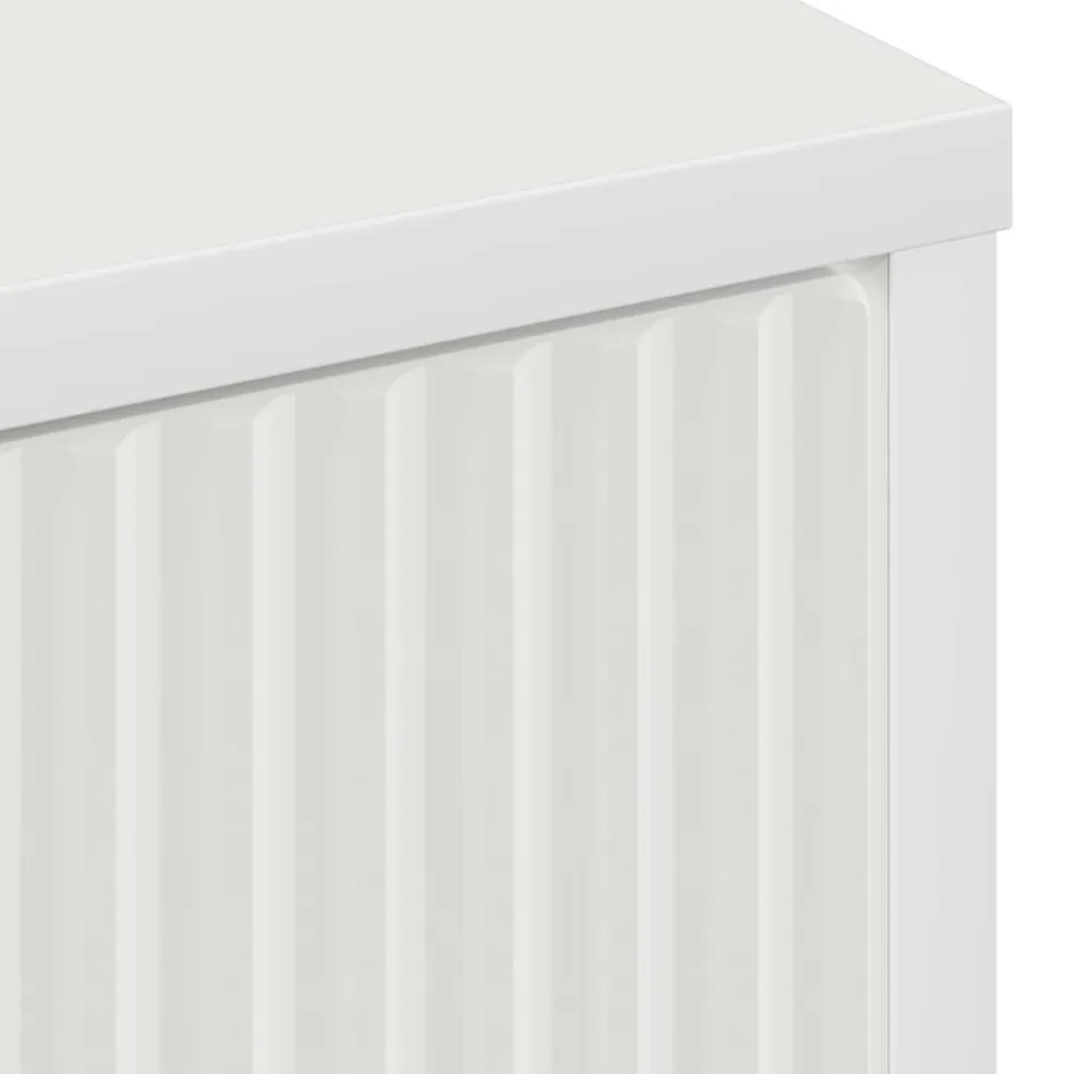 vidaXL Badkamer Kast Wit 39,5 x 36 x 88 cm Bewerkt hout, Metaal