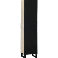 vidaXL Badkamerkast Wit 38 x 33 x 160 cm Bewerkt hout
