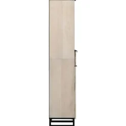 vidaXL Badkamerkast Wit 38 x 33 x 160 cm Bewerkt hout
