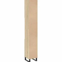 vidaXL Badkamerkast 30x30x190 cm bewerkt hout sonoma eikenkleurig