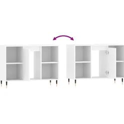 vidaXL Badkamerkast 80x33x60 cm bewerkt hout wit