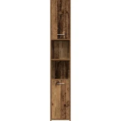 vidaXL Badkamerkast 30x30x183,5 cm bewerkt hout oud houtkleurig