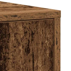 vidaXL Badkamerkast 30x30x183,5 cm bewerkt hout oud houtkleurig