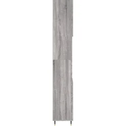 vidaXL Badkamerkast 30x30x190 cm bewerkt hout grijs sonoma eikenkleur