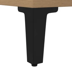 vidaXL Badkamerkast 30x30x190 cm bewerkt hout artisanaal eikenkleurig