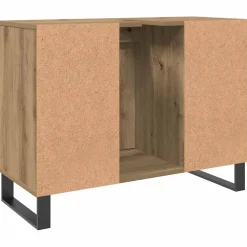 vidaXL Badkamerkast 80x33x60 cm bewerkt hout artisanaal eikenkleurig