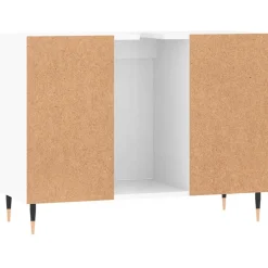 vidaXL Badkamerkast 80x33x60 cm bewerkt hout hoogglans wit