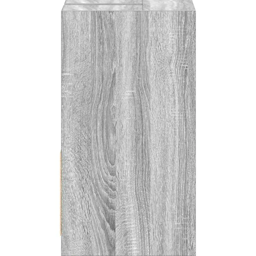 vidaXL Badkamerkast 60x33x60 cm bewerkt hout grijs sonoma eikenkleurig
