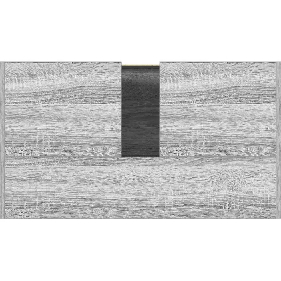 vidaXL Badkamerkast 60x33x60 cm bewerkt hout grijs sonoma eikenkleurig