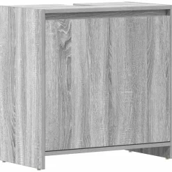 vidaXL Badkamerkast 60x33x60 cm bewerkt hout grijs sonoma eikenkleurig