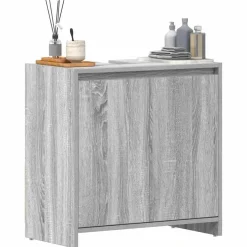 vidaXL Badkamerkast 60x33x60 cm bewerkt hout grijs sonoma eikenkleurig