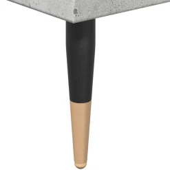 vidaXL Badkamerkast 30x30x190 cm bewerkt hout betongrijs