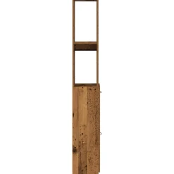 vidaXL Badkamerkast 25x25x170 cm bewerkt hout oud houtkleurig