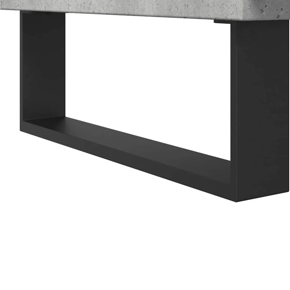 vidaXL Badkamerkast 80x33x60 cm bewerkt hout betongrijs