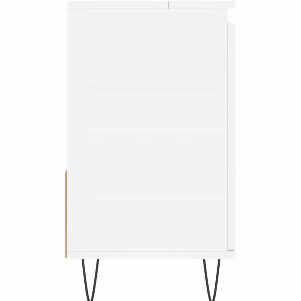 vidaXL Badkamerkast 65x33x60 cm bewerkt hout wit