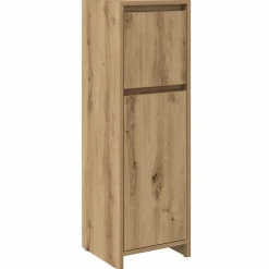 vidaXL Badkamerkast 30x30x95 cm bewerkt hout artisanaal eikenkleur