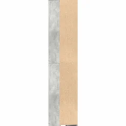 vidaXL Badkamerkast 30x30x183,5 cm bewerkt hout betongrijs