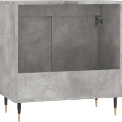 vidaXL Badkamerkast 58x33x60 cm bewerkt hout betongrijs
