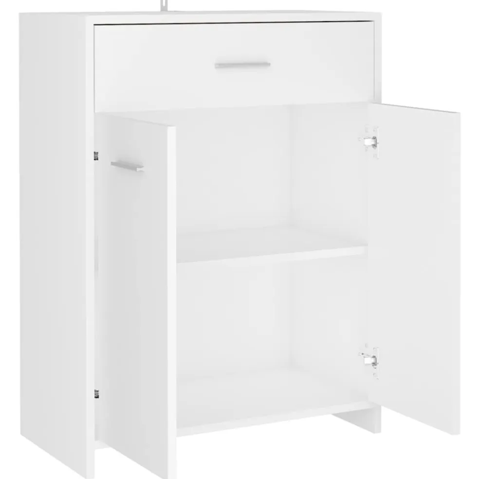 vidaXL Badkamerkast 60x33x80 cm bewerkt hout wit