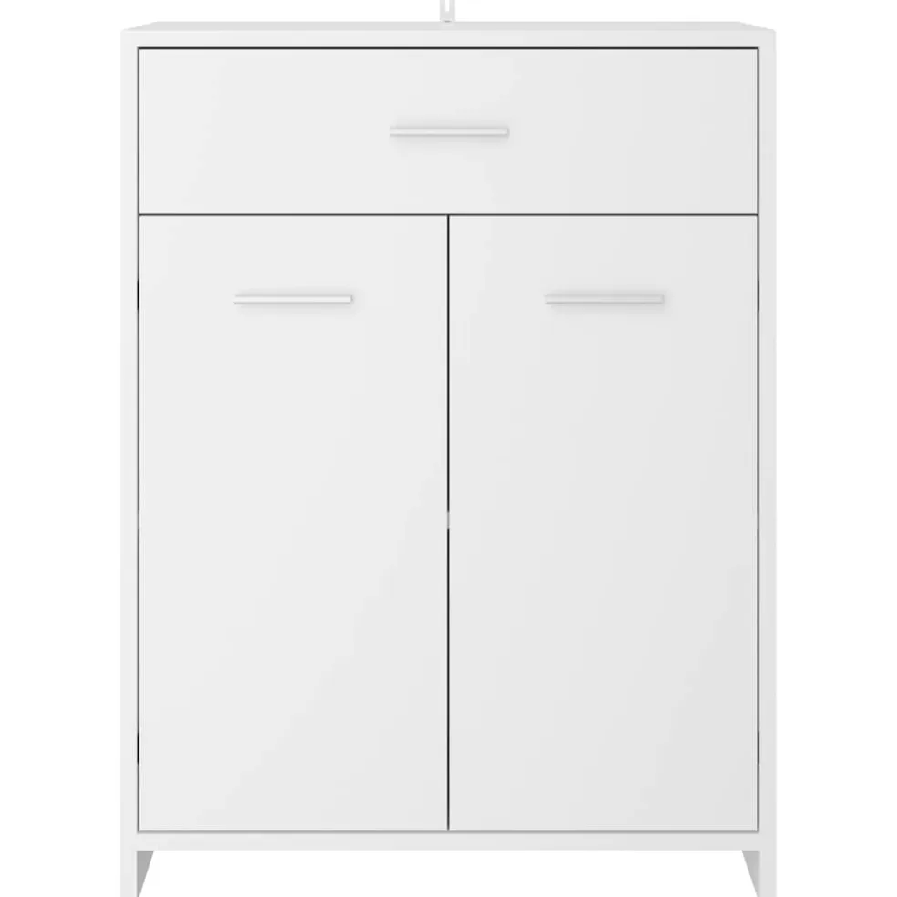 vidaXL Badkamerkast 60x33x80 cm bewerkt hout wit