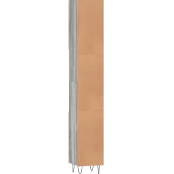 vidaXL Badkamerkast 30x30x190 cm bewerkt hout grijs sonoma eikenkleur