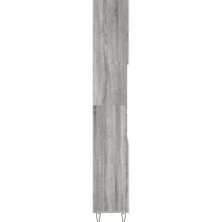 vidaXL Badkamerkast 30x30x190 cm bewerkt hout grijs sonoma eikenkleur