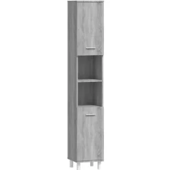 vidaXL Badkamerkast 80x33x60 cm bewerkt hout sonoma eikenkleurig